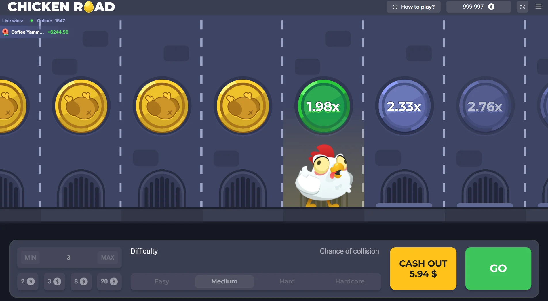 Chicken Road demospel